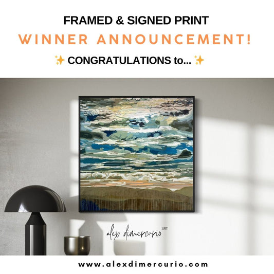 Winner Announced - Signed Framed Print GIVEAWAY 2025
