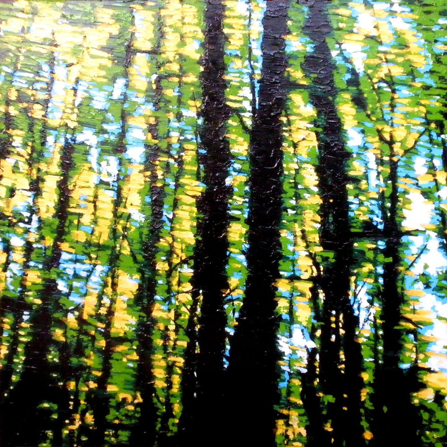'Journeys Through Green' - 100w x 100h x 4d cm