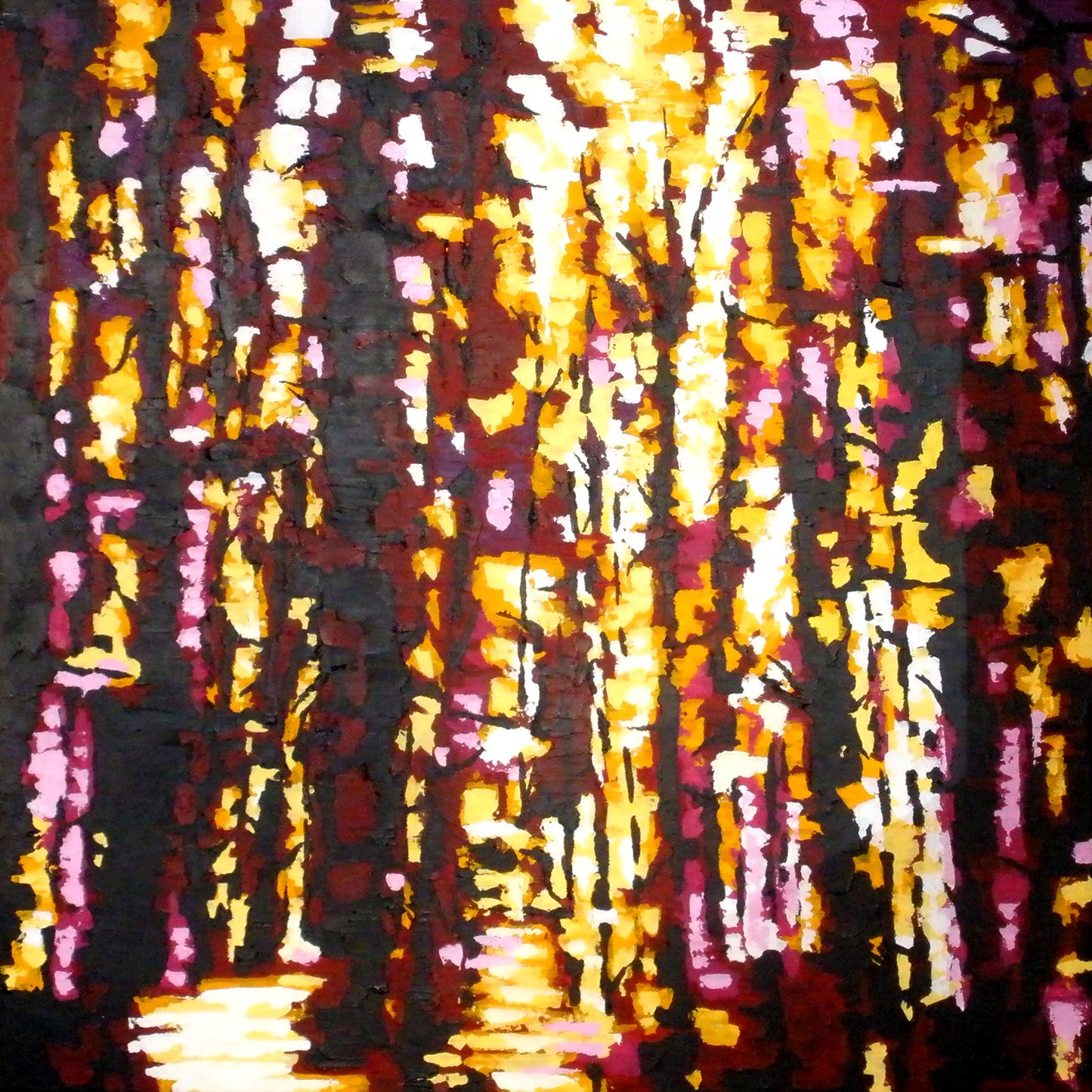 'Beech Sunset 2' - 100w x 100h x 4d cm