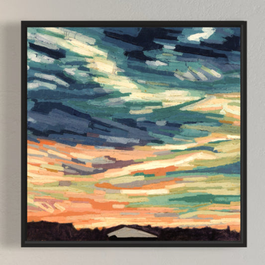 Clouds 2 - Framed Canvas SIGNED Print