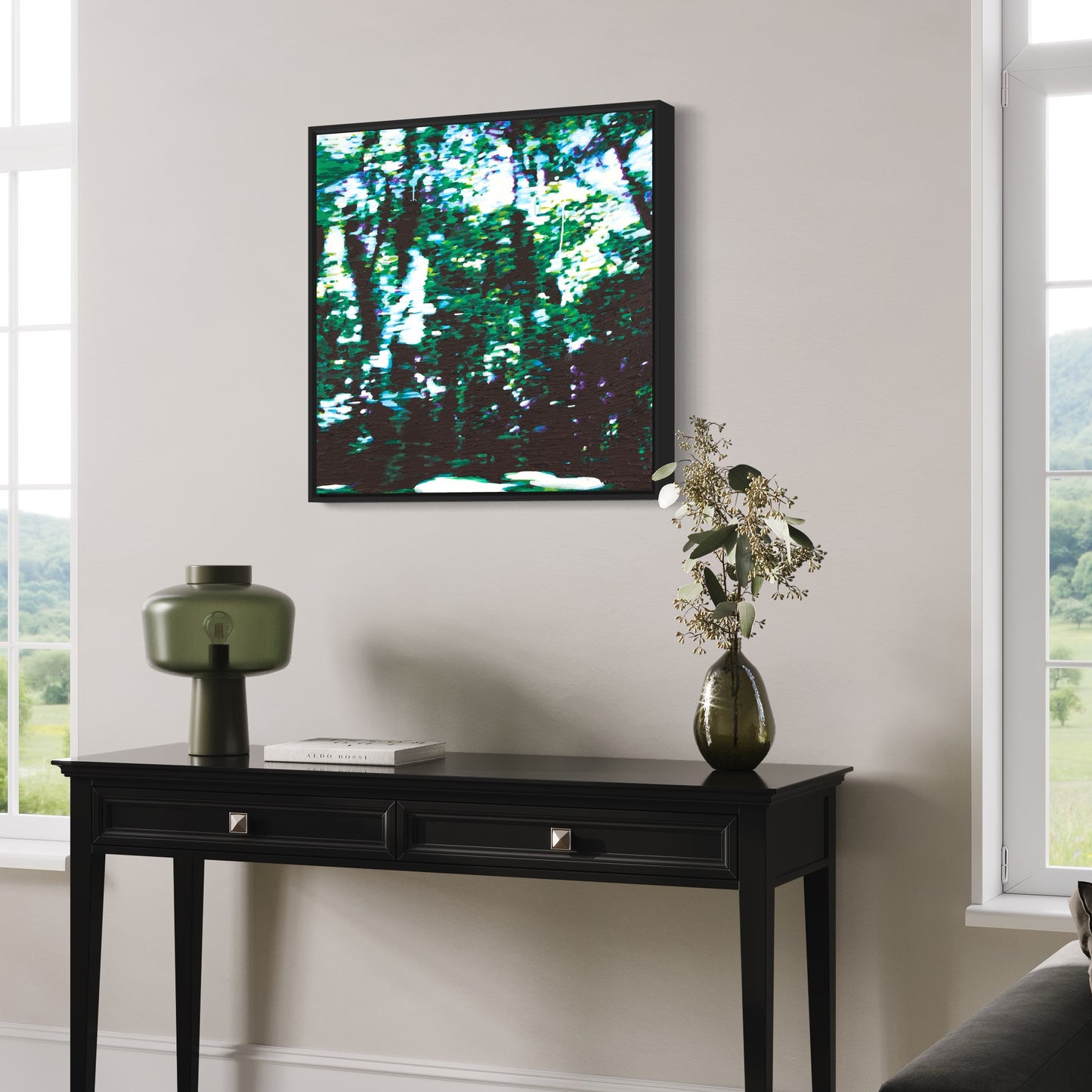 Fleeting (Diptych RIGHT side) - Framed Canvas Print