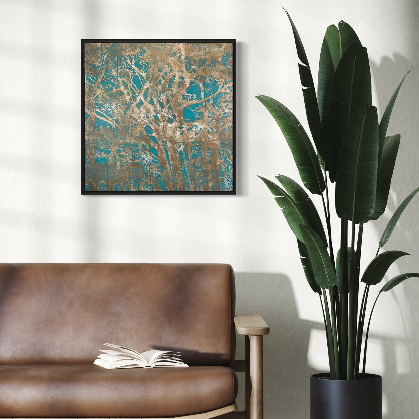 Original Painting - 'Dog Walk Bliss' - 60h x 60w x 5d cm