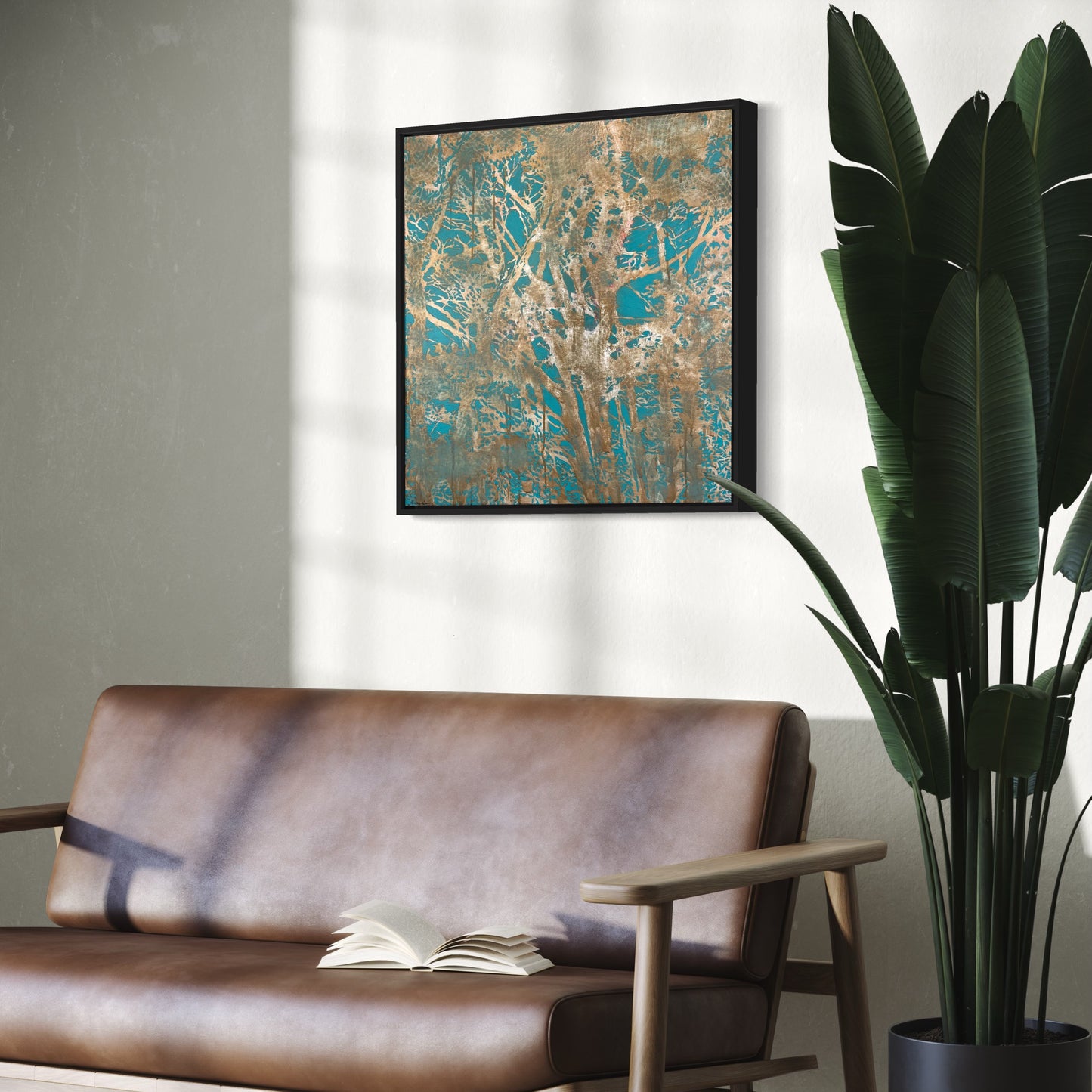 Original Painting - 'Dog Walk Bliss' - 60h x 60w x 5d cm