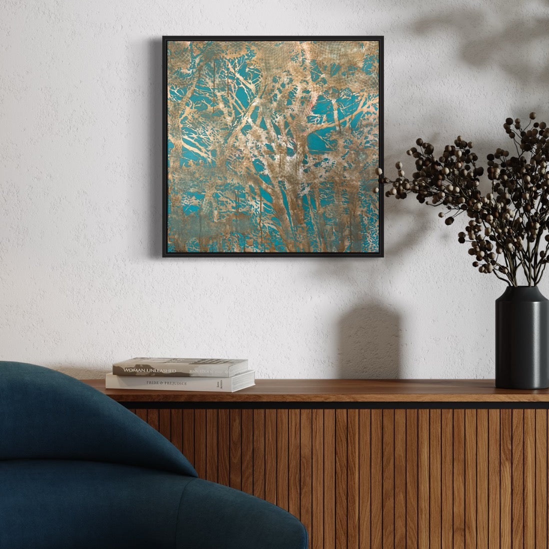 Original Painting - 'Dog Walk Bliss' - 60h x 60w x 5d cm