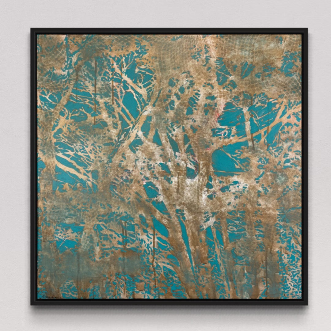 Original Painting - 'Dog Walk Bliss' - 60h x 60w x 5d cm