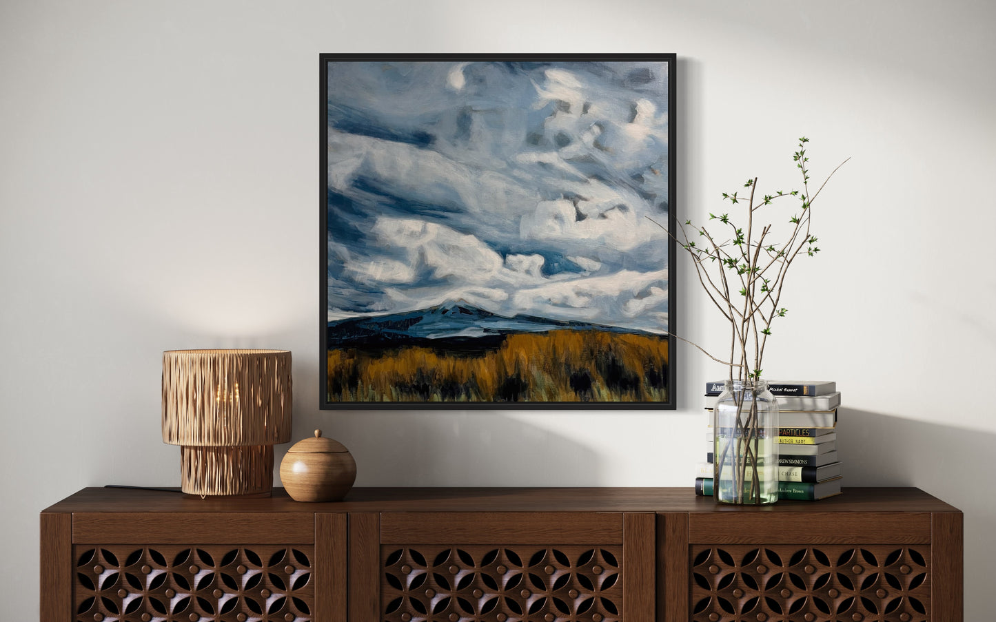 Original Painting - 'Desert Road Drama' - 60w x 60h x 5d cm
