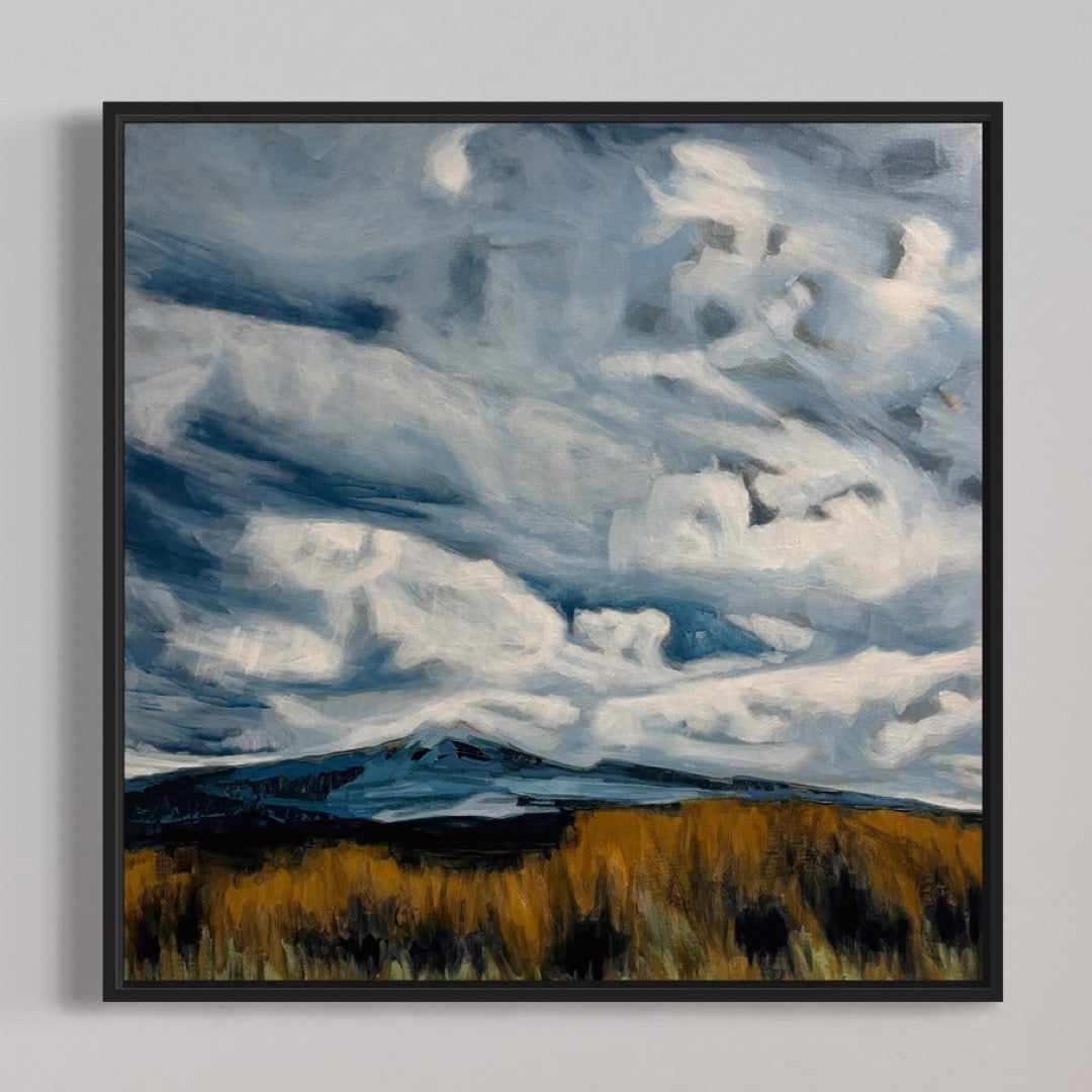 Original Painting - 'Desert Road Drama' - 60w x 60h x 5d cm