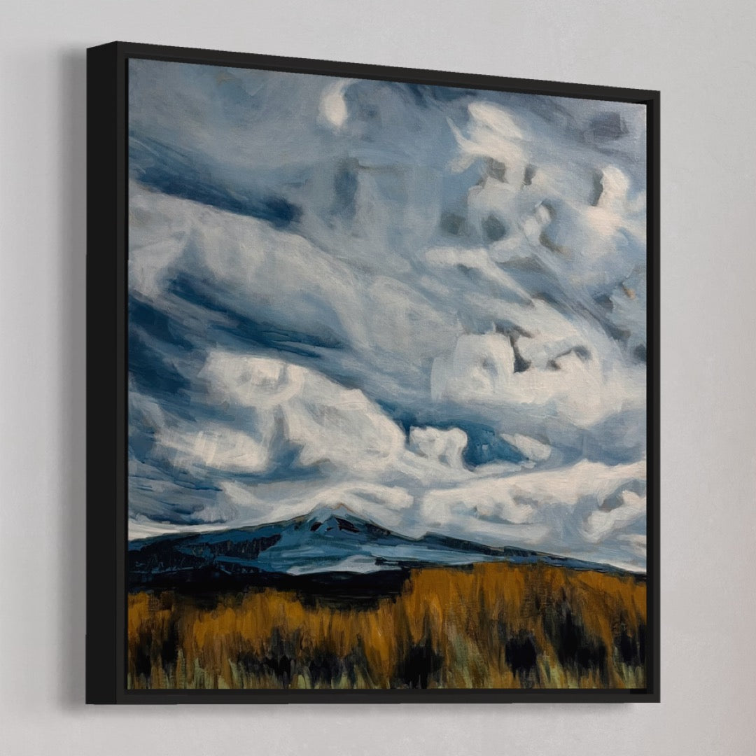 Original Painting - 'Desert Road Drama' - 60w x 60h x 5d cm