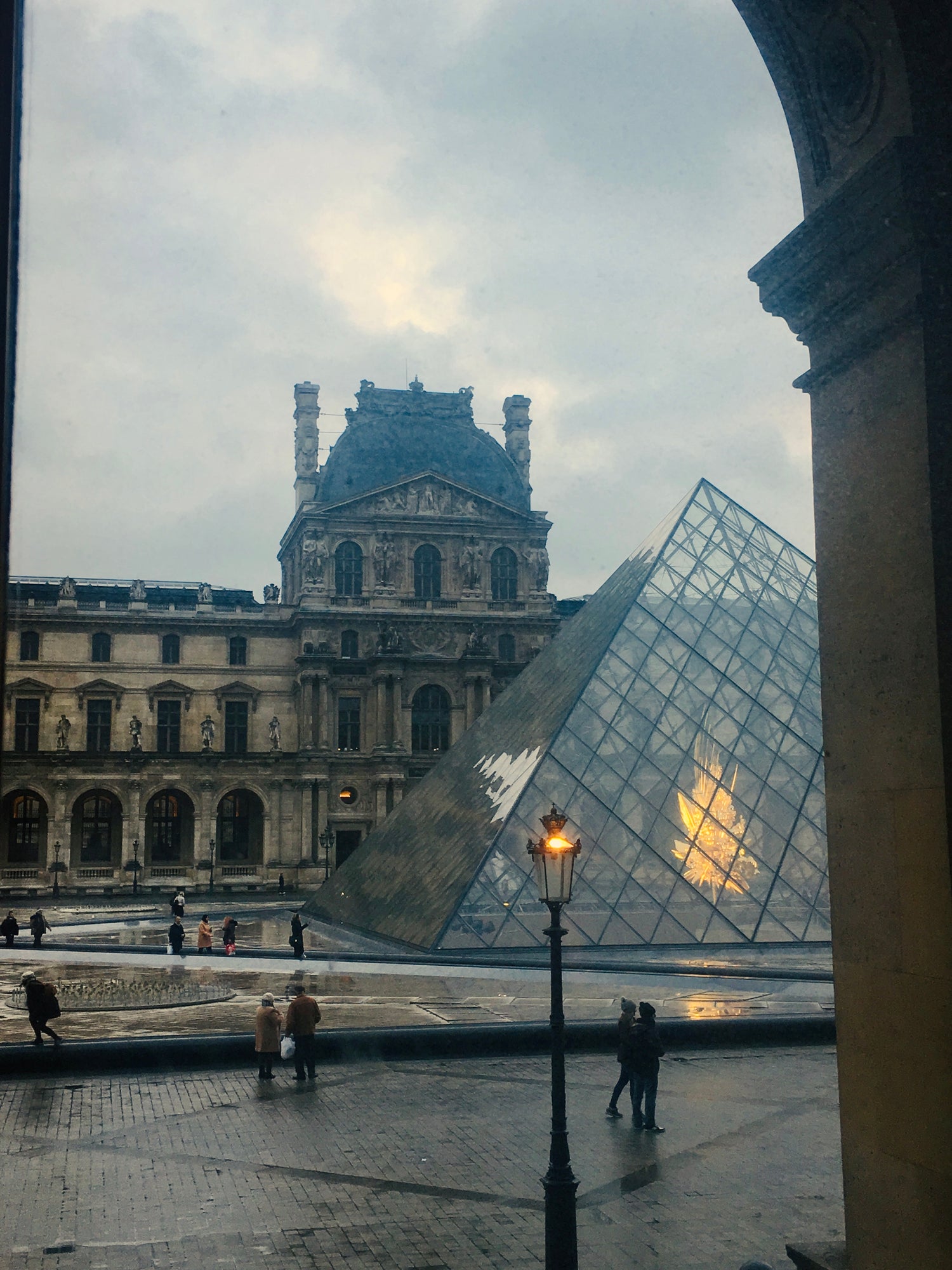 Exterior of the Louvre in Paris