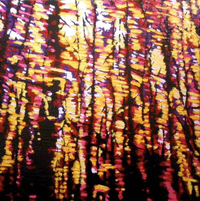 'Beech Sunset 3' - 100w x 100h x 4d cm