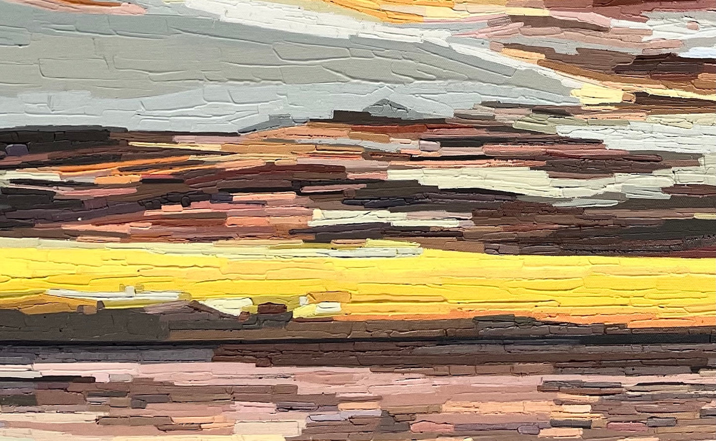 Original Painting - 'Shine Through' - 102w x 76h x 4d cm