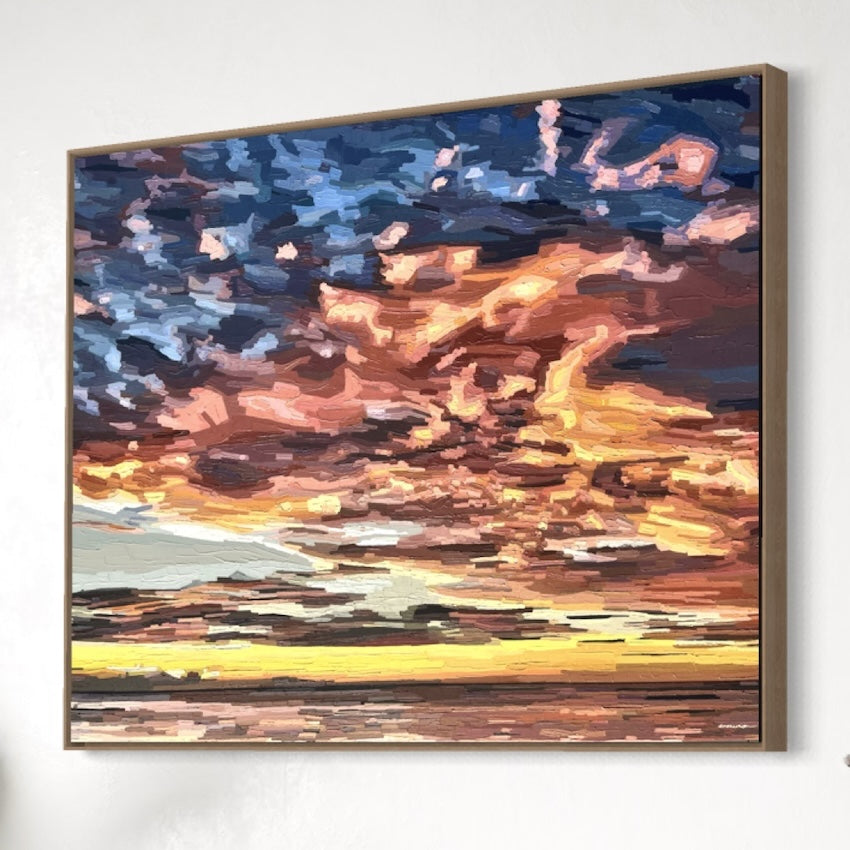 Original Painting - 'Shine Through' - 102w x 76h x 4d cm