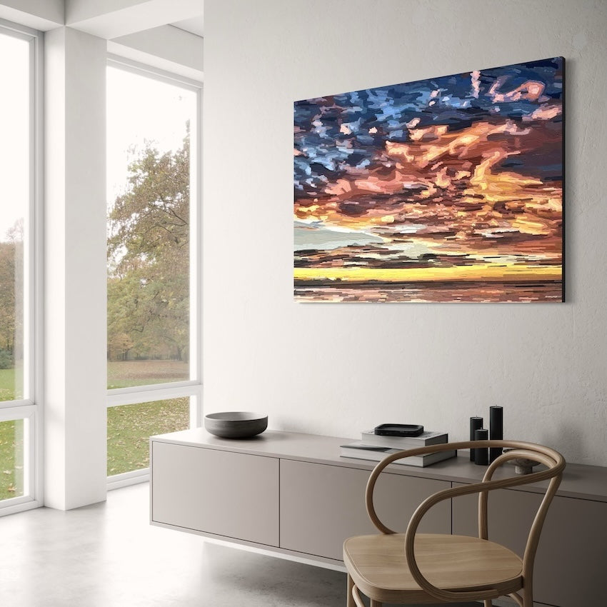 Original Painting - 'Shine Through' - 102w x 76h x 4d cm