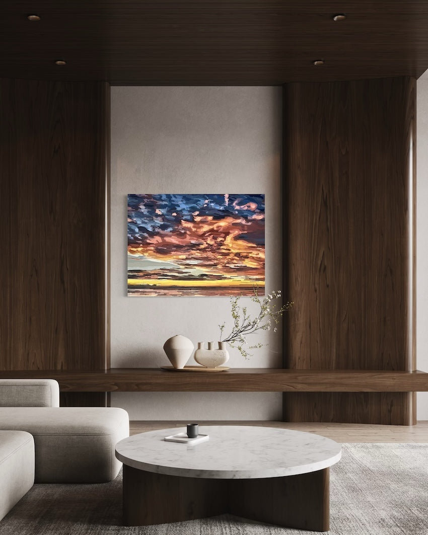 Original Painting - 'Shine Through' - 102w x 76h x 4d cm