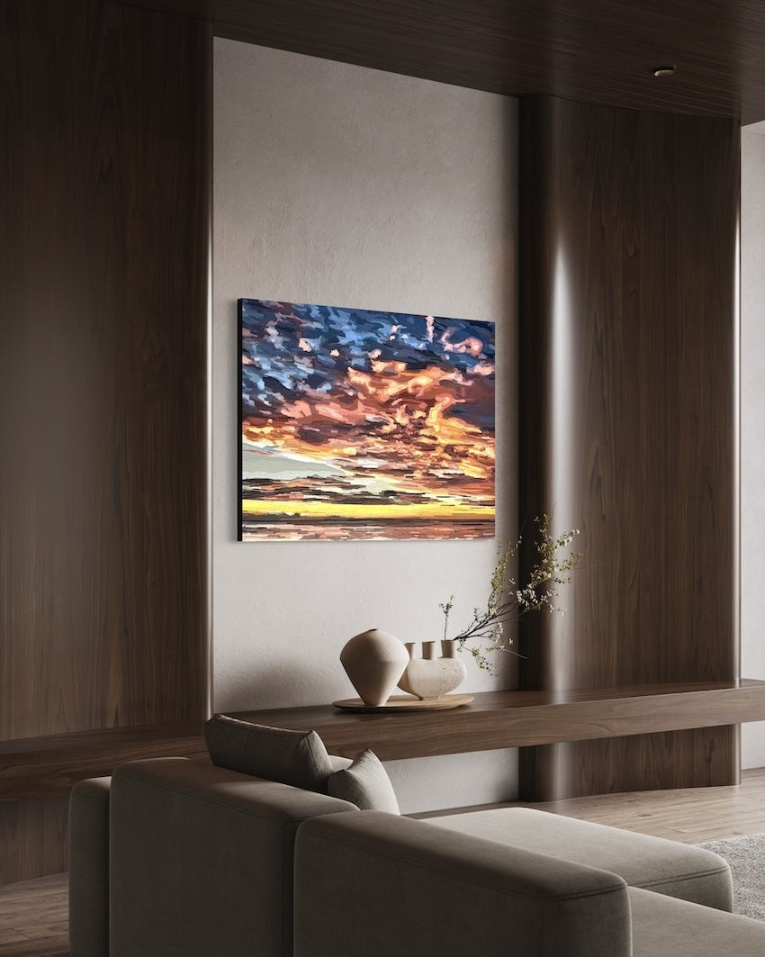 Original Painting - 'Shine Through' - 102w x 76h x 4d cm