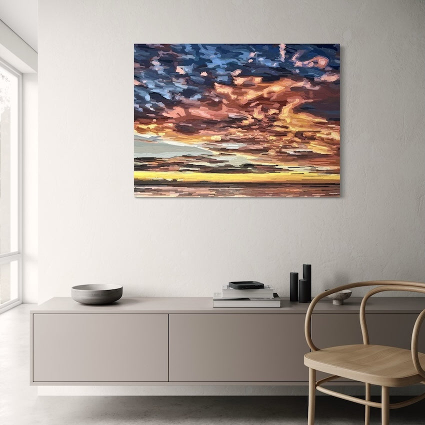 Original Painting - 'Shine Through' - 102w x 76h x 4d cm