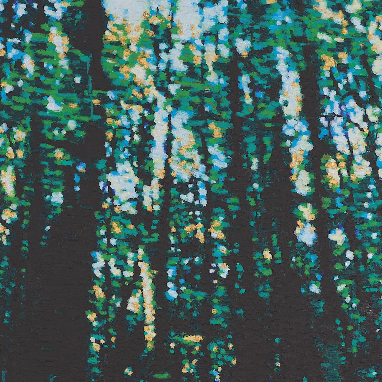 'Dappled Journeys' - 75w x 75h x 4d cm