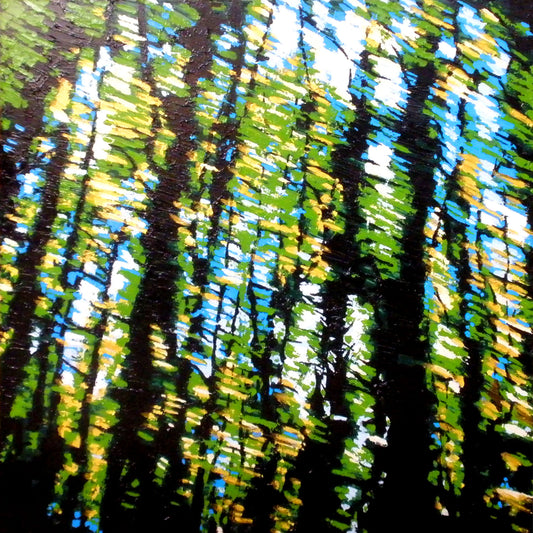 'Journeys Through Green 4' - 100w x 100h x 4d cm