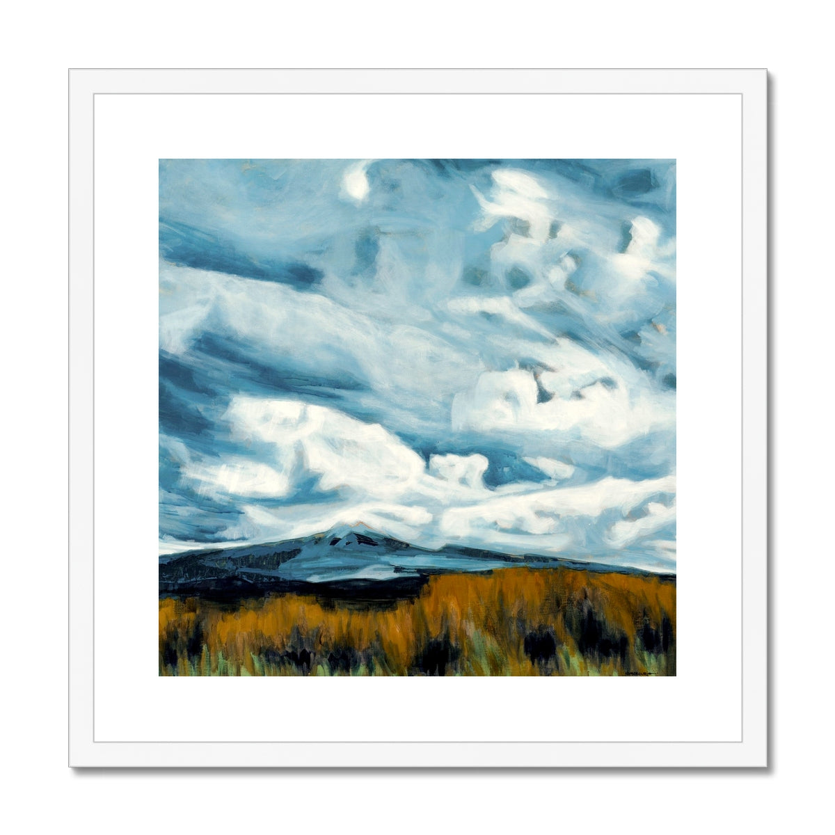 Desert Road Drama - Framed & Mounted Print