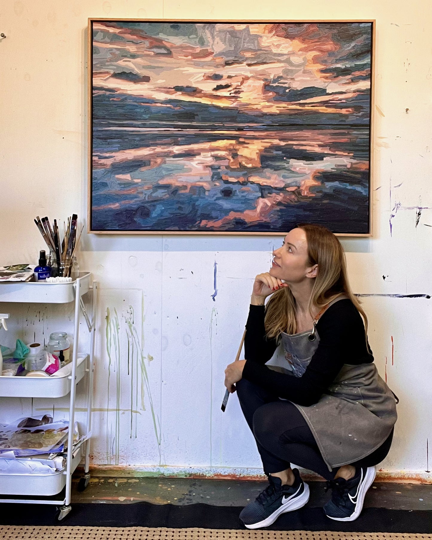 'Horizons That Hold Us Together' | 102w x 76h cm | Available from Black Door Gallery, Parnell