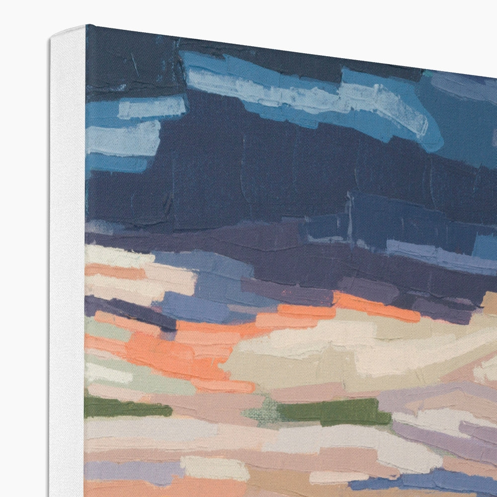 Beyond the Hedge LEFT - Framed Canvas Print