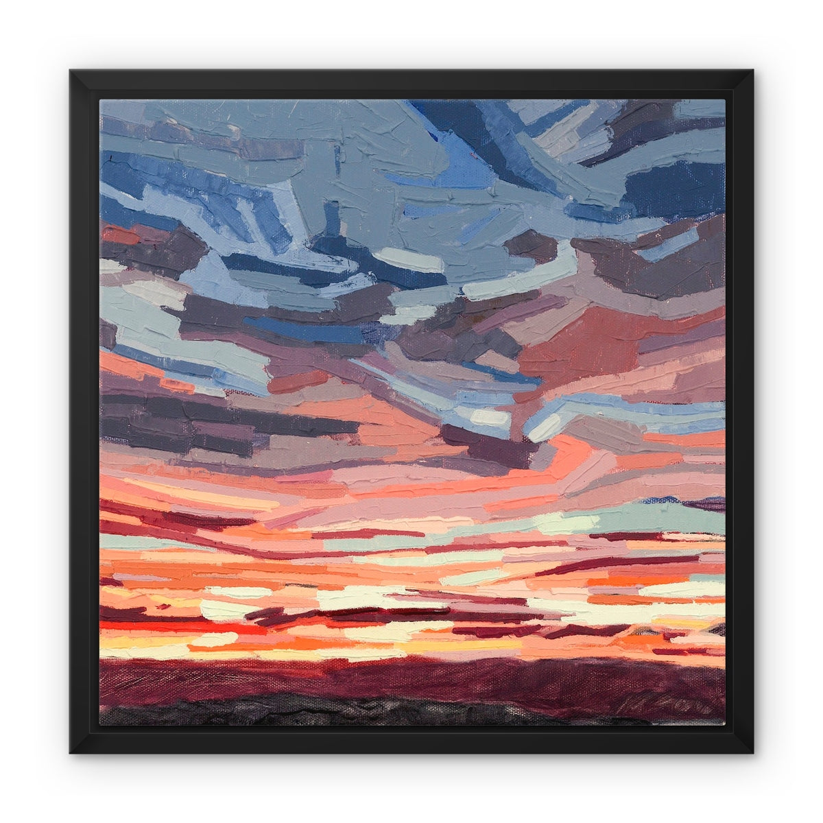 Clouds 2 - Framed Canvas SIGNED Print