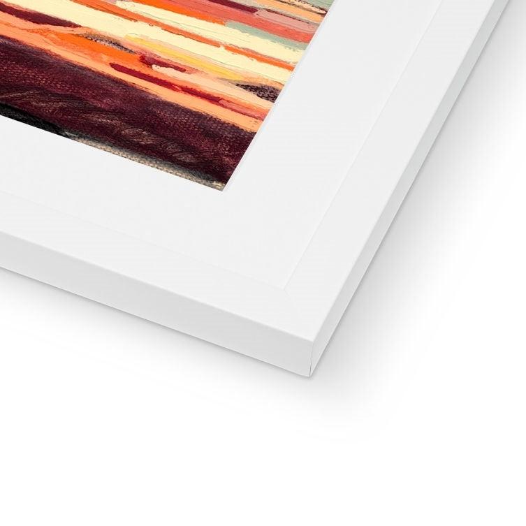 Clouds 1 - abstract landscape - Framed and Mounted Print detail bottom right