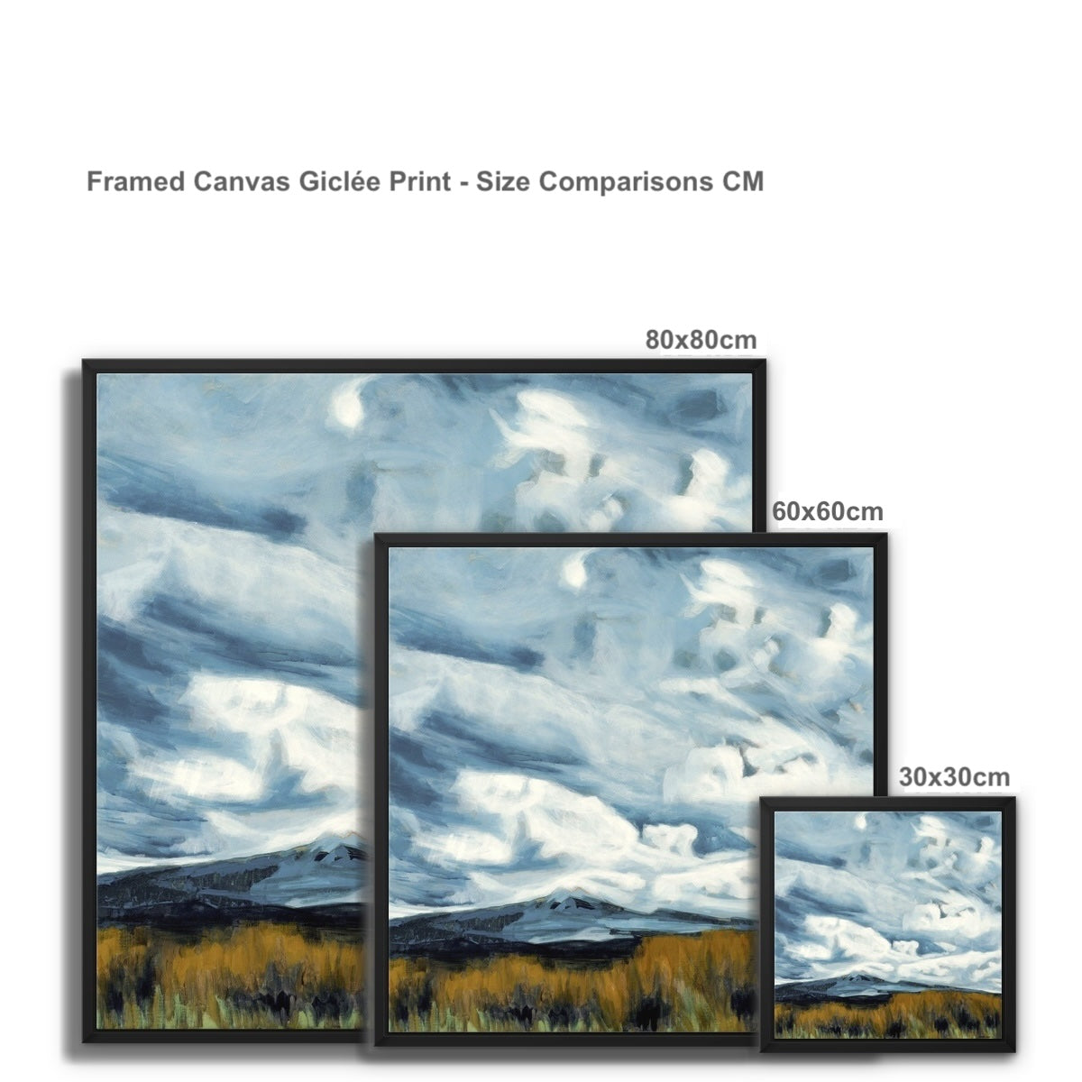 Desert Road Drama - Framed Canvas Print