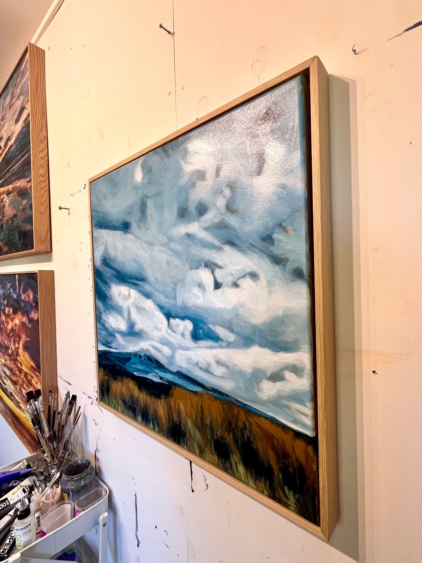 'Desert Road Drama' | 60w x 60h x 5d cm