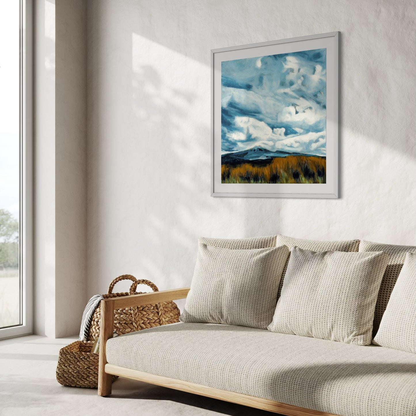 Desert Road Drama - Framed & Mounted Print