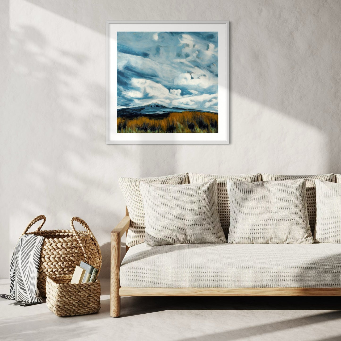 Desert Road Drama - Framed & Mounted Print