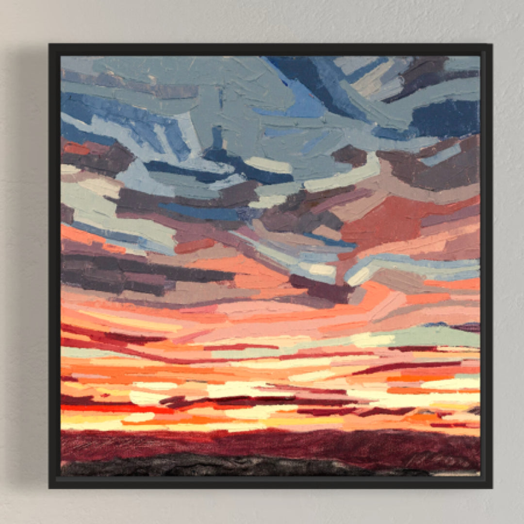 Clouds 2 - Framed Canvas SIGNED Print