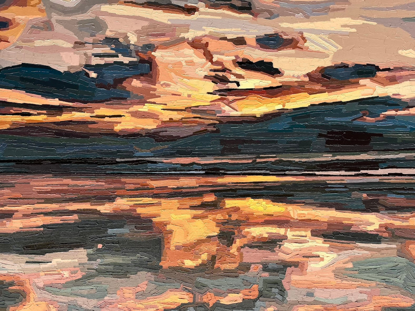 Original Painting - 'Horizons That Hold Us Together' - 102w x 76h x 4d cm