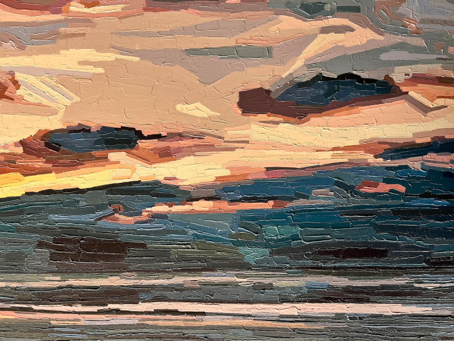 Original Painting - 'Horizons That Hold Us Together' - 102w x 76h x 4d cm