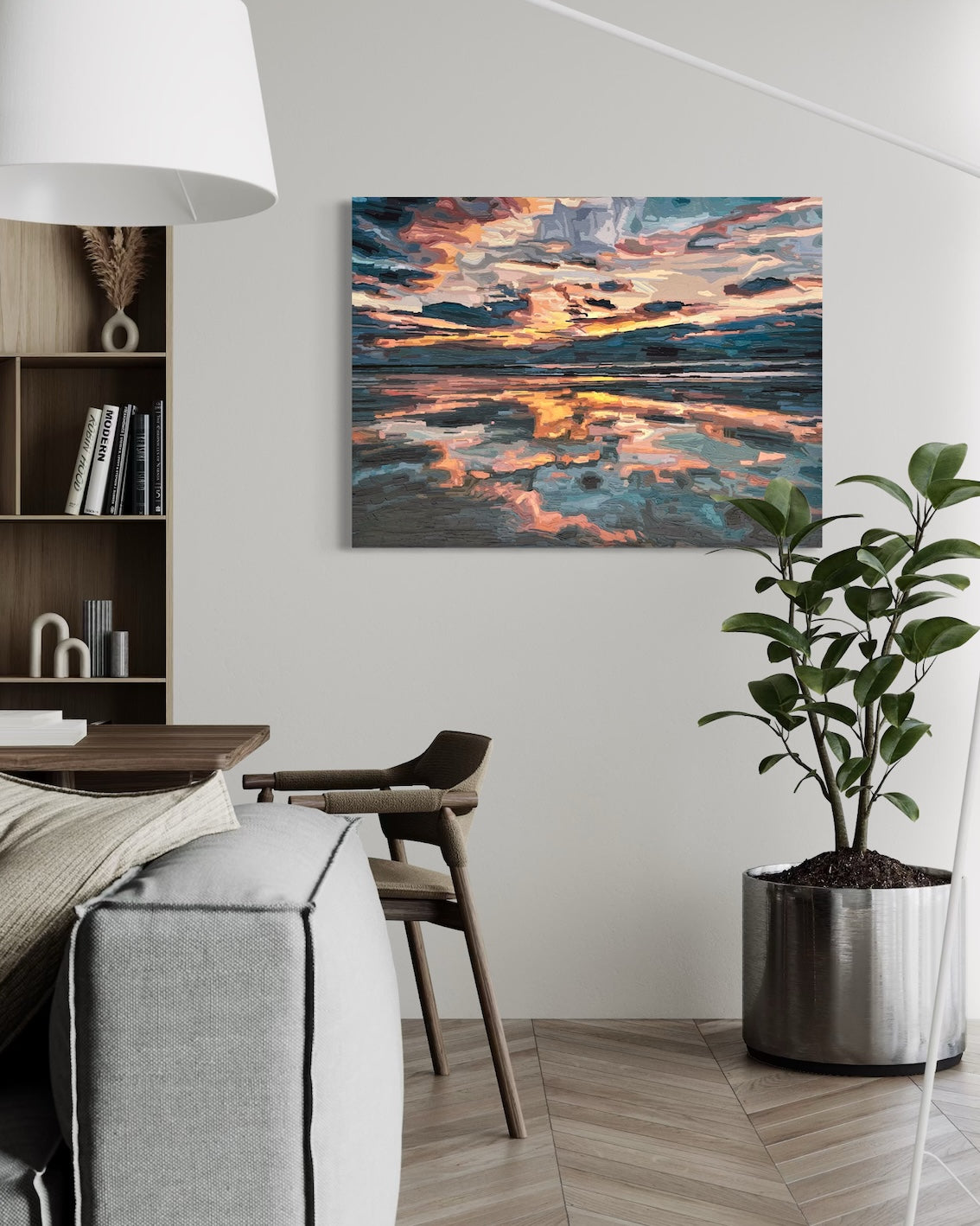 Original Painting - 'Horizons That Hold Us Together' - 102w x 76h x 4d cm