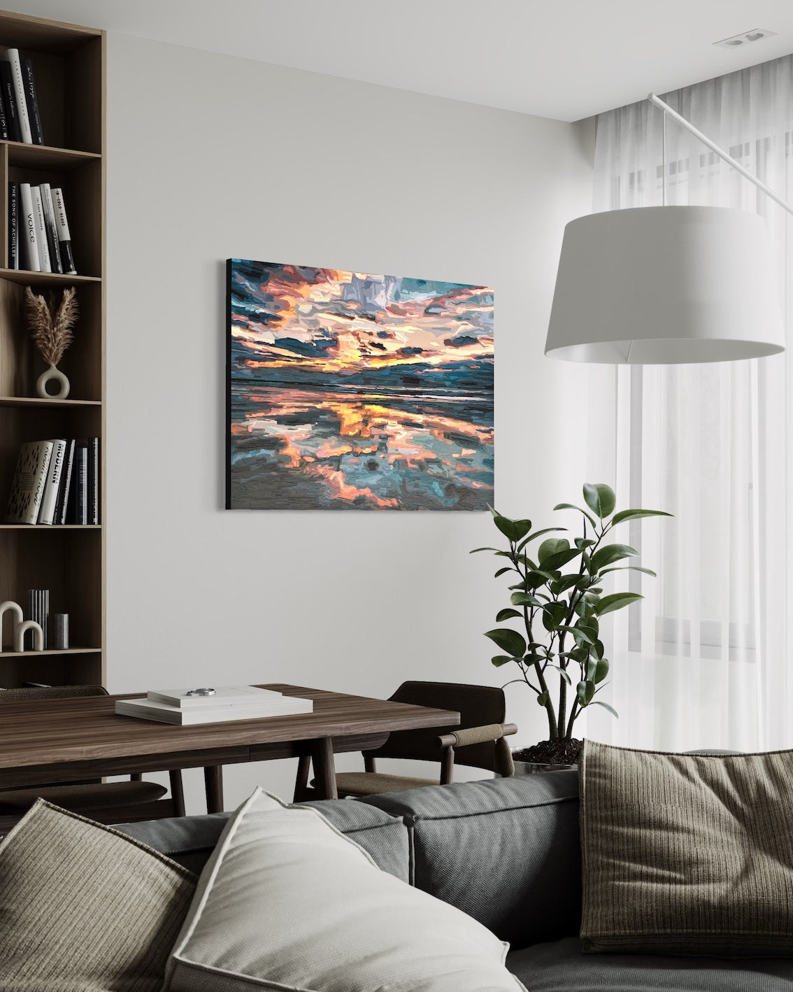 Original Painting - 'Horizons That Hold Us Together' - 102w x 76h x 4d cm