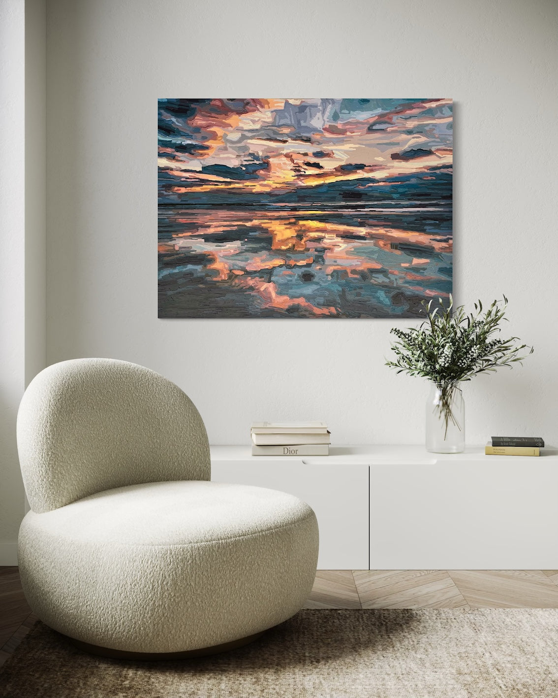 Original Painting - 'Horizons That Hold Us Together' - 102w x 76h x 4d cm