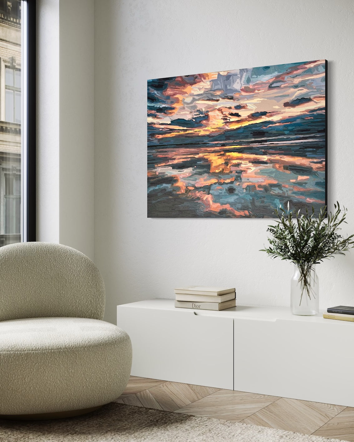 Original Painting - 'Horizons That Hold Us Together' - 102w x 76h x 4d cm