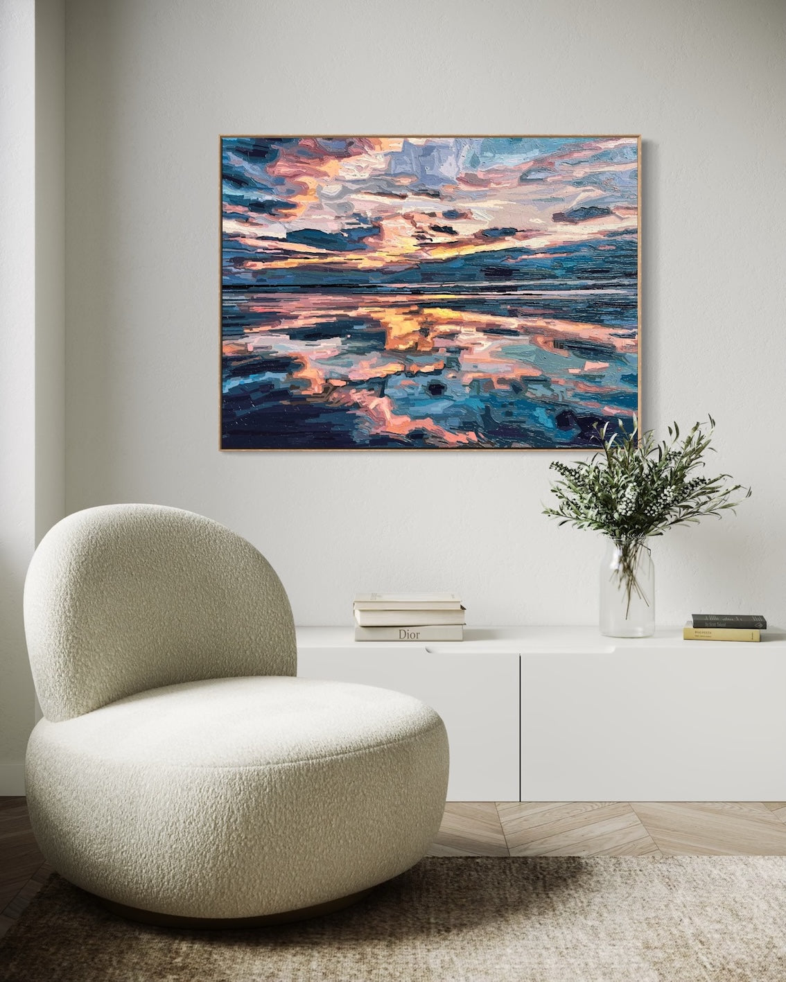 'Horizons That Hold Us Together' | 102w x 76h cm | Available from Black Door Gallery, Parnell