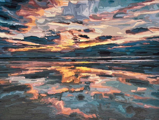 Original Painting - 'Horizons That Hold Us Together' - 102w x 76h x 4d cm