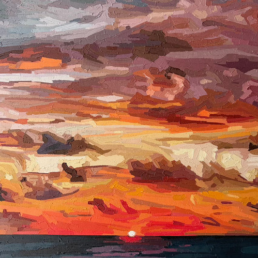'Where Sky Meets Sea' | 30w x 30h cm