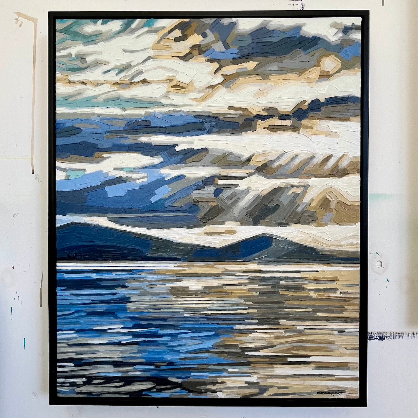 Original Painting - 'Whispers Between Waves' - 40w x 50h x 5d cm