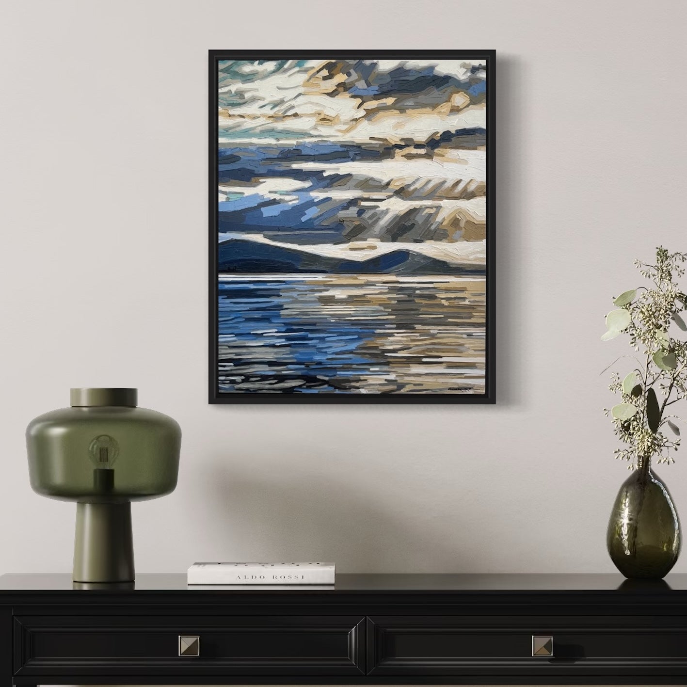 Original Painting - 'Whispers Between Waves' - 40w x 50h x 5d cm