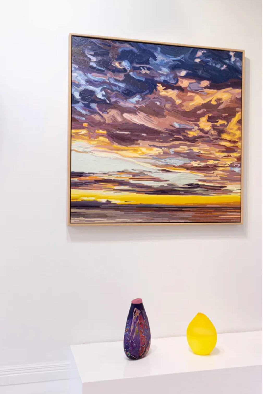 'Quietly Rising' | 100w x 100h cm | Available from Black Door Gallery, Parnell