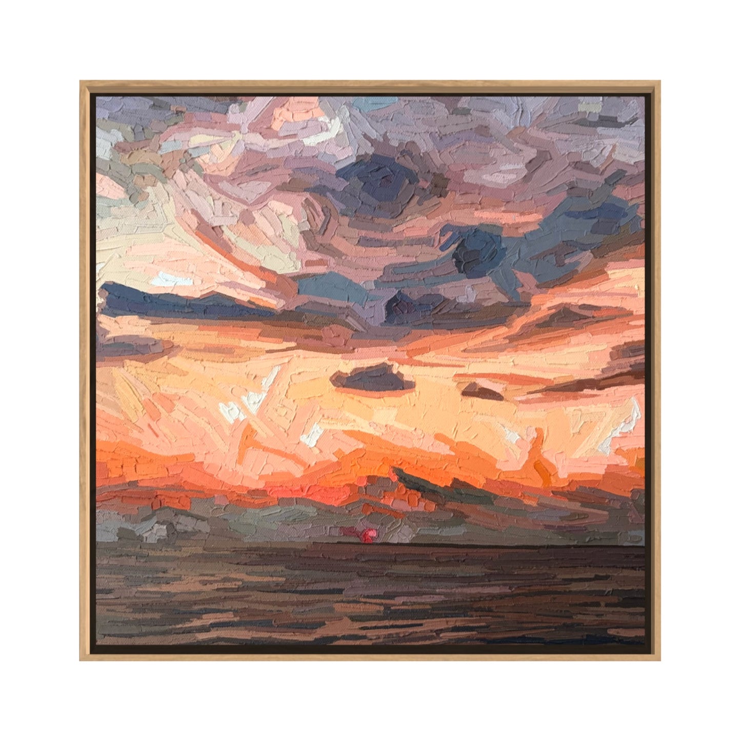 'Wanderlust Sunrise' | 30w x 30h cm