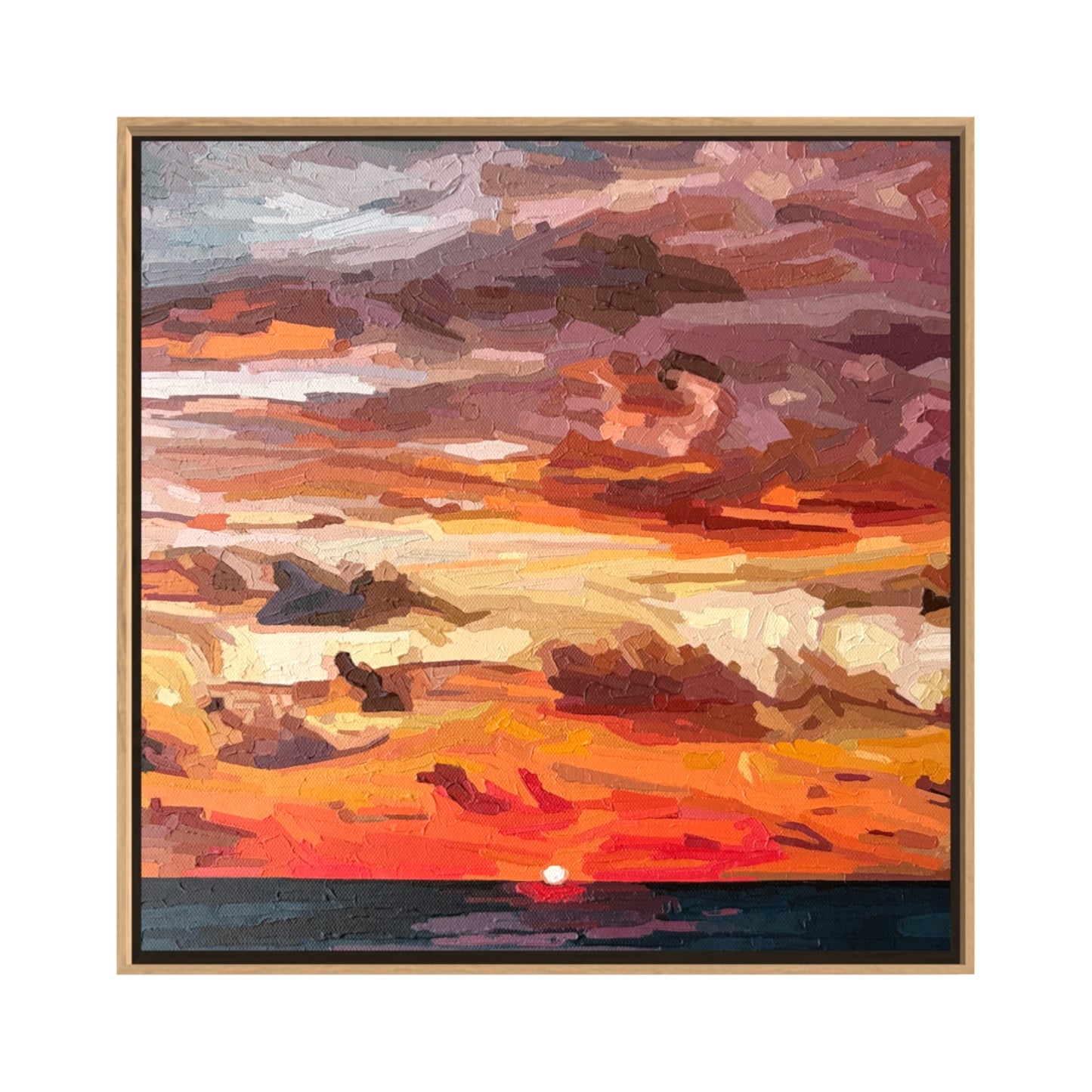 'Where Sky Meets Sea' | 30w x 30h cm | ON HOLD | Enquiries Welcome
