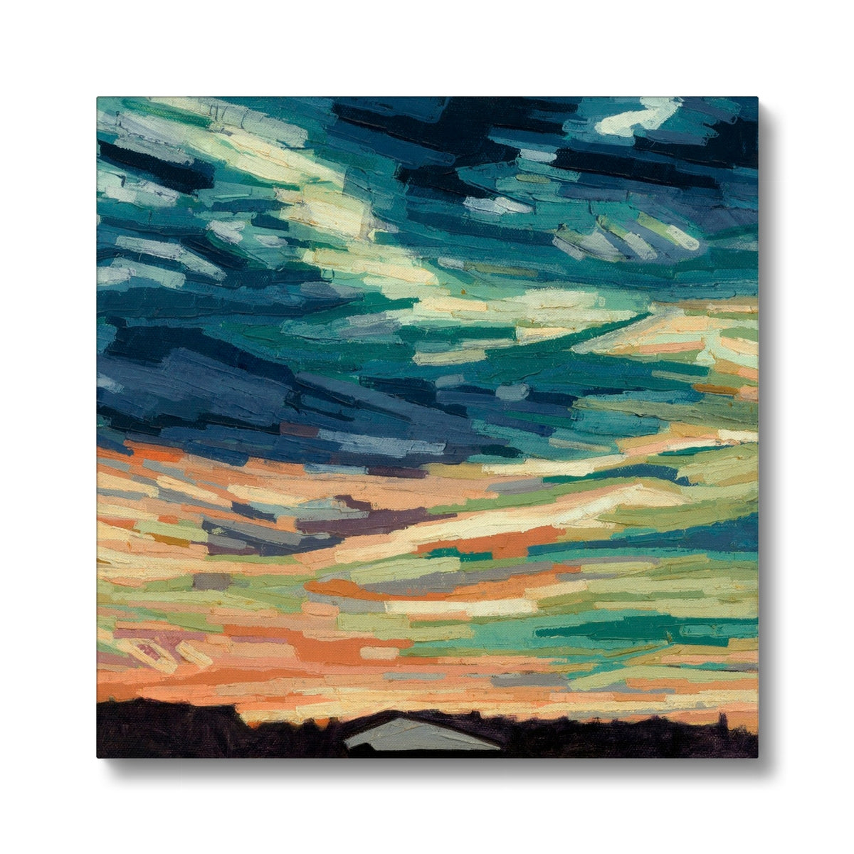 Clouds 2 - Framed Canvas Print